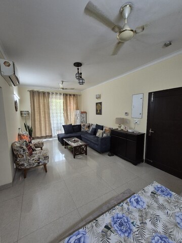 Living Room in 3 BHK Builder Floor at Ansal API Esencia, Sector 67 – for Rent