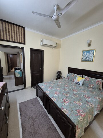 Bedroom in 3 BHK Builder Floor at Ansal API Esencia, Sector 67 – for Rent