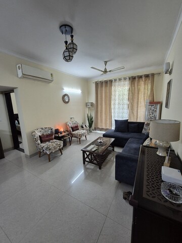 Living Room in 3 BHK Builder Floor at Ansal API Esencia, Sector 67 – for Rent
