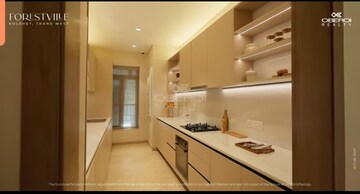 Kitchen in 3 BHK Apartment at Oberoi Forestville, Kolshet Road – for Sale