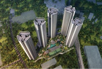 Balcony in 3 BHK Apartment at Oberoi Forestville, Kolshet Road – for Sale
