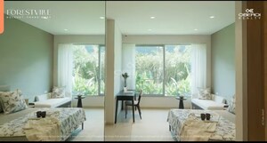 Living Room in 3 BHK Apartment at Oberoi Forestville, Kolshet Road – for Sale