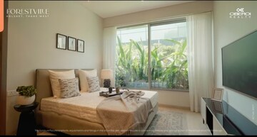 Living Room in 3 BHK Apartment at Oberoi Forestville, Kolshet Road – for Sale