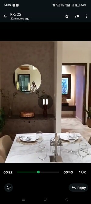 Living Room in 3 BHK Apartment at Bachupally – for Sale