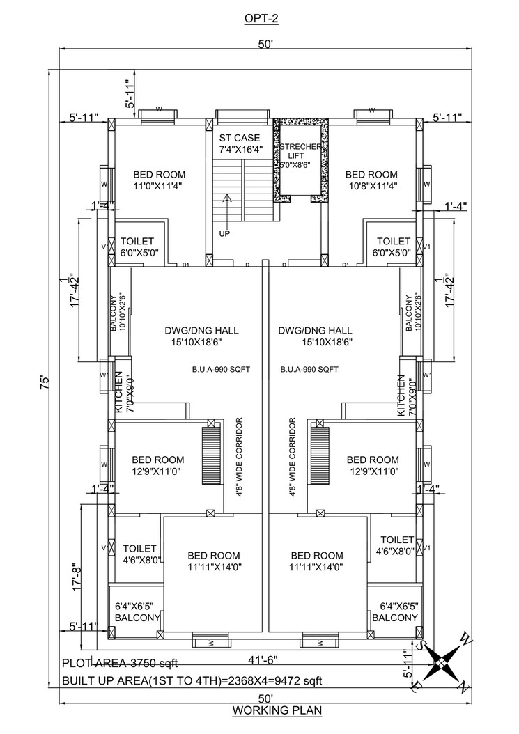 Floor Plan, nayapalli 3 Bedroom 1426 Sq.Ft. Apartment In Nayapalli Bhubaneswar 8949109