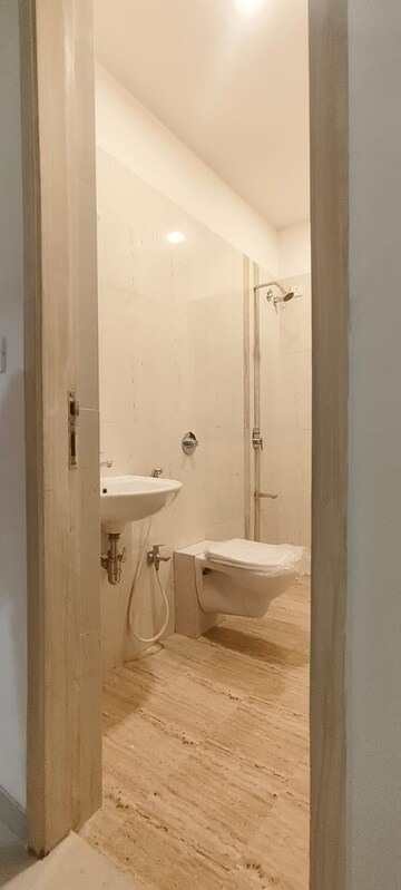 Bathroom in 3 BHK Apartment at LnT Crescent Bay T5, Parel – for Rent