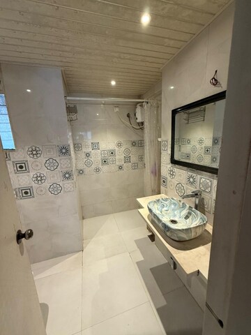 Bathroom in 2 BHK Apartment at Mohini Castle, Khar West – for Rent