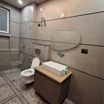 Bathroom in 2 BHK Builder Floor at Malviya Nagar – for Rent
