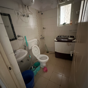 Bathroom in 2 BHK Apartment at Shree Vardhman Mantra, Ramgarh Dhani – for Rent