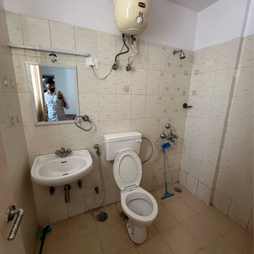 Bathroom in 2 BHK Apartment at Shree Vardhman Mantra, Ramgarh Dhani – for Rent