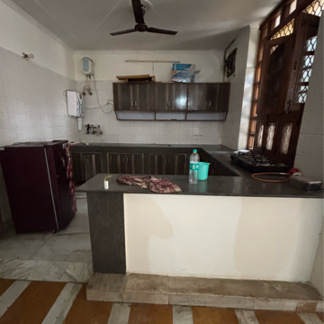 Kitchen in 3 BHK Builder Floor at Ansal Plaza Sector-23, Carterpuri Village – for Rent
