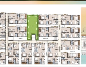 Floor Plan in 2 BHK Apartment at RNG Westend, Pragathi Nagar – for Sale