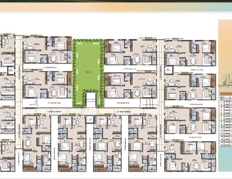 Floor Plan, rng-westend 2 Bedroom 1285 Sq.Ft. Apartment In Pragathi Nagar Hyderabad 8949379