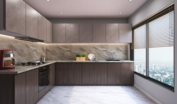 Kitchen in 3 BHK Apartment at Sahakar Revanta, Goregaon West – for Sale