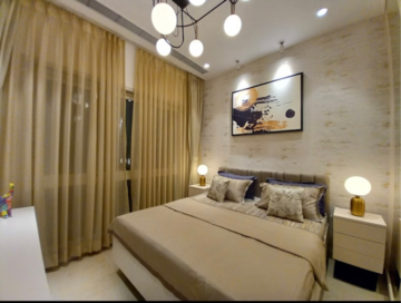 Bedroom in 2 BHK Apartment at Royal Lagoon, Jankalyan Nagar – for Sale