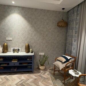 Living Room in 4 BHK Apartment at Suncity Platinum Towers, Maruti Vihar – for Sale