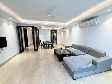 Living Room in 4 BHK Builder Floor at Hauz Khas Enclave – for Rent