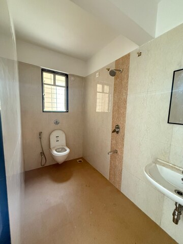 Bathroom in 2 BHK Apartment at Nyati Equatorial II, Bavdhan – for Rent