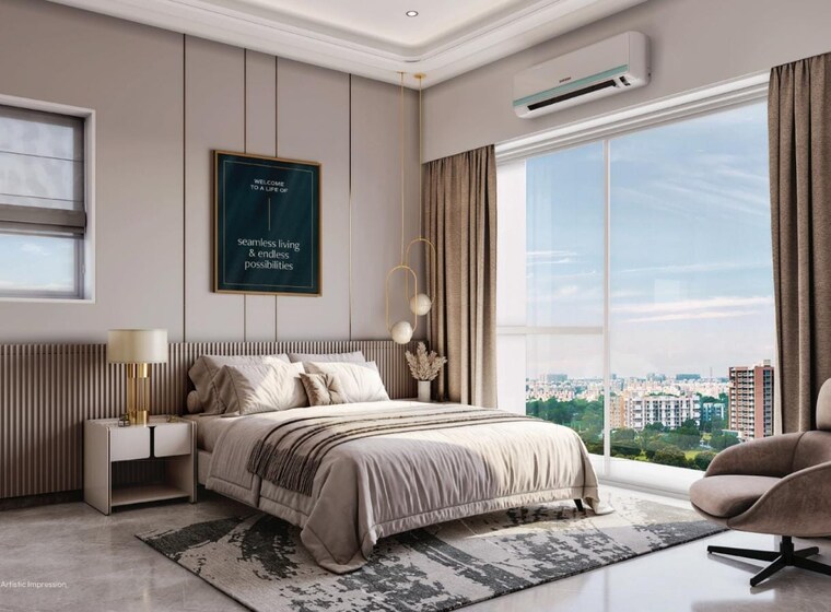 Bedroom, embassy-one-thane 3 Bedroom 1090 Sq.Ft. Apartment In Panch Pakhadi Thane 8949775