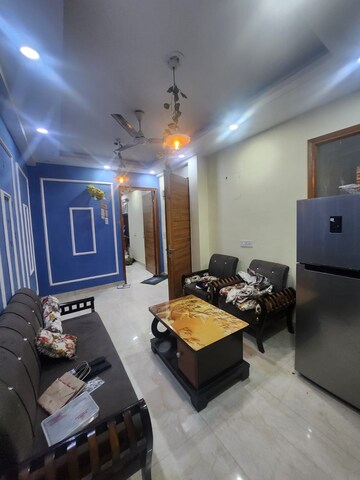 Living Room in 2 BHK Builder Floor at Palm Residency Chhatarpur, Chattarpur – for Rent