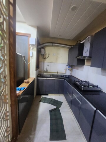 Kitchen in 2 BHK Builder Floor at Palm Residency Chhatarpur, Chattarpur – for Rent