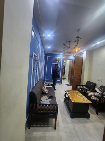 Living Room in 2 BHK Builder Floor at Palm Residency Chhatarpur, Chattarpur – for Rent