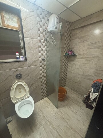 Bathroom in 2 BHK Apartment at Royale Rahadki Greens Phase 2, Pimple Saudagar – for Rent