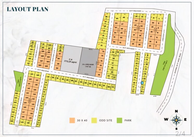 Map Location, anekal  1200 Sq.Ft. Plot In Anekal Bangalore 8949938
