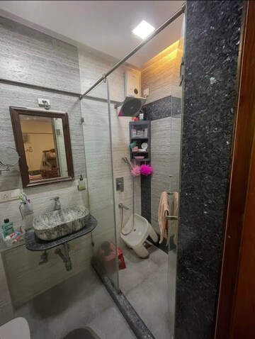 Bathroom in 2.5 BHK Villa at Unnat Nagar 43-44, Goregaon West – for Rent