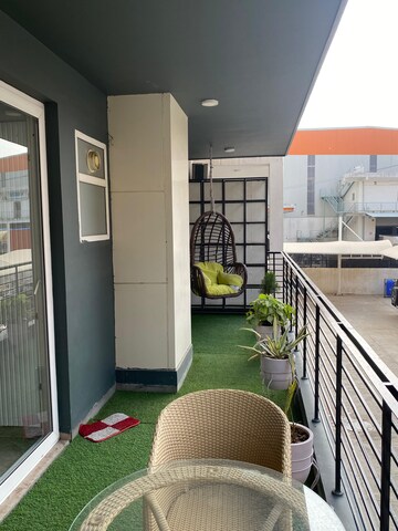 Balcony in 3 BHK Apartment at Vip Road – for Rent
