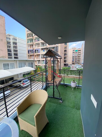 Balcony in 3 BHK Apartment at Vip Road – for Rent