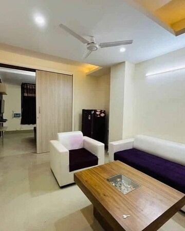 Living Room in 3 BHK Apartment at Mittal Palm Beach, Juhu – for Rent