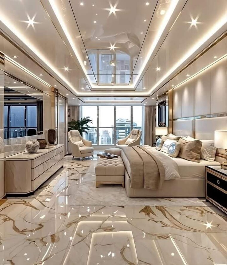 Master Bedroom, aparna-luxor-park 3 Bedroom 2805 Sq.Ft. Apartment In Kondapur Hyderabad 8950326