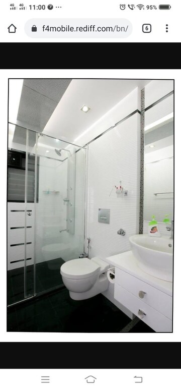 Bathroom in 3 BHK Apartment at Padmavilas Apartments, Pashan – for Rent