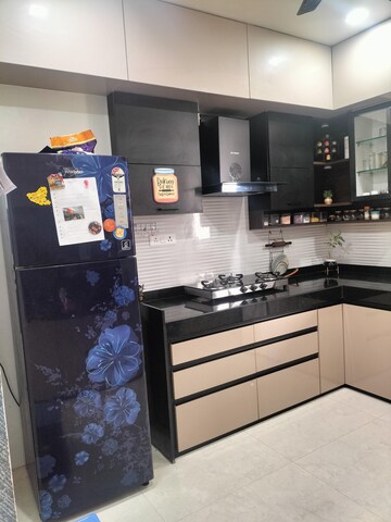 Kitchen in 3 BHK Apartment at Majestique Towers, Kharadi – for Rent