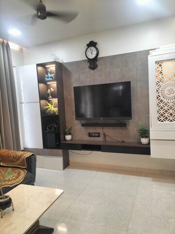 Living Room in 3 BHK Apartment at Majestique Towers, Kharadi – for Rent