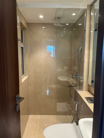 Bathroom in 1 BHK Apartment at Hiranandani Highland, Powai – for Rent