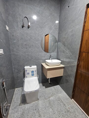Bathroom in 3 BHK Builder Floor at Chattarpur – for Rent