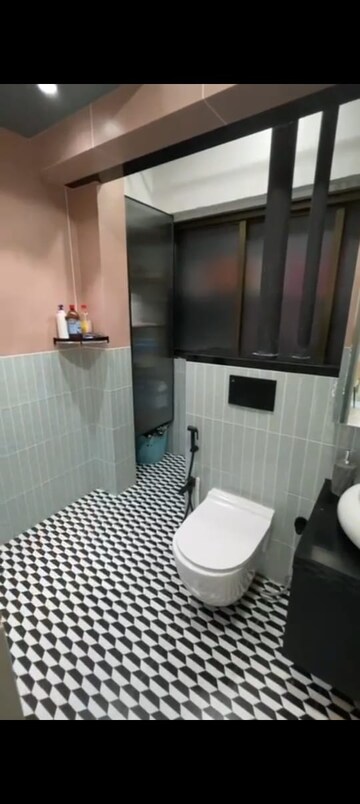 Bathroom in 2 BHK Apartment at K Raheja Palm Court, Malad West – for Rent
