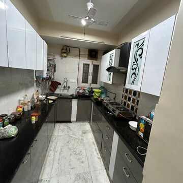 Kitchen in 1 BHK Builder Floor at Paryavaran Apartment, Budella – for Rent
