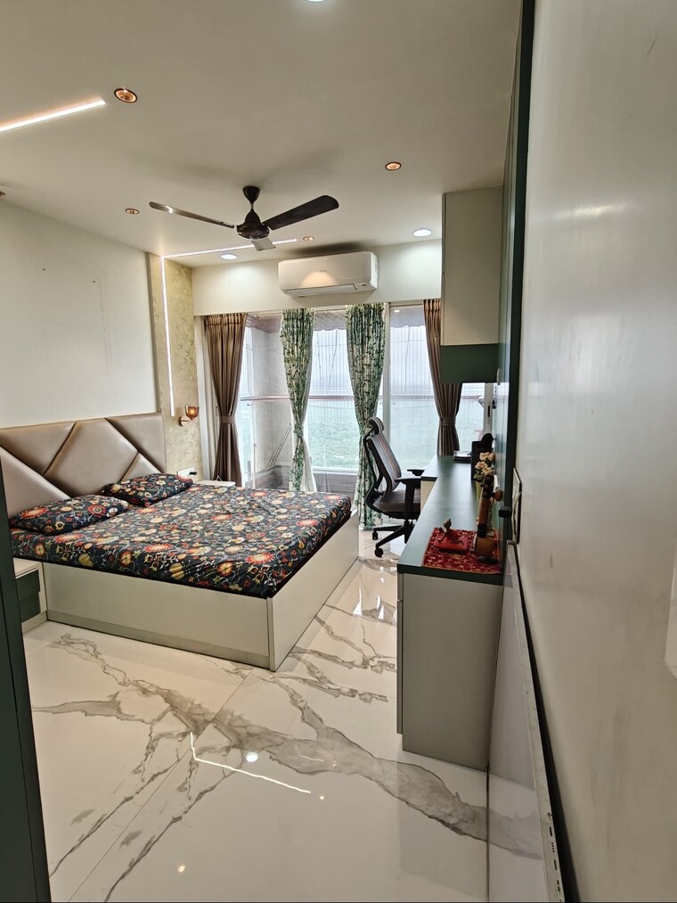 Master Bedroom, ng-grand-plaza 3 Bedroom 1650 Sq.Ft. Apartment In Ghansoli Navi Mumbai 8950916