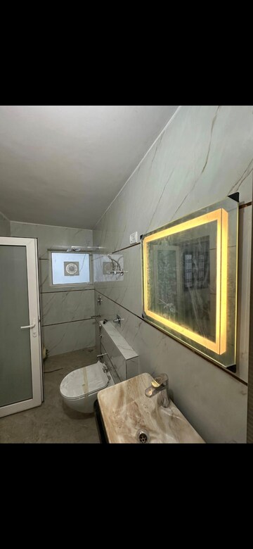 Bathroom in 3 BHK Builder Floor at Puri PP City Centre, Pitampura – for Rent