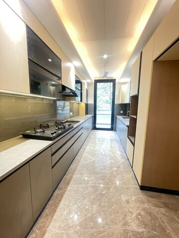 Kitchen in 3 BHK Builder Floor at Ansal Sushant Apartments, Sushant Lok I – for Sale