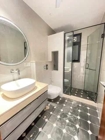 Bathroom in 3 BHK Builder Floor at Ansal Sushant Apartments, Sushant Lok I – for Sale