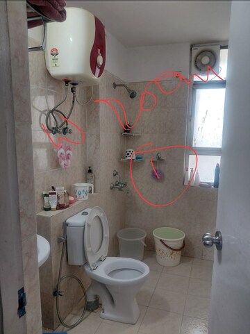 Bathroom in 3 BHK Apartment at Sare Home, Sector 92 – for Sale