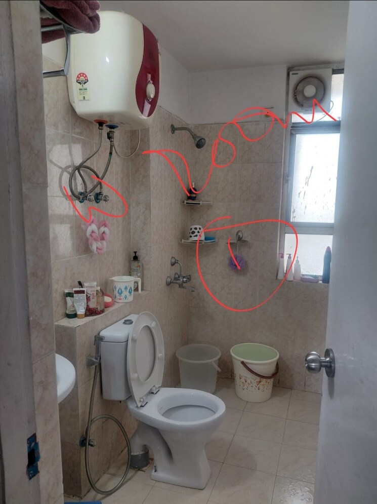 Bathroom, sare-home 3 Bedroom 1523 Sq.Ft. Apartment In Sector 92 Gurgaon 8908857