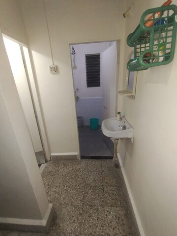 Bathroom in 1 RK Apartment at Ganga Puram CHS, Viman Nagar – for Rent