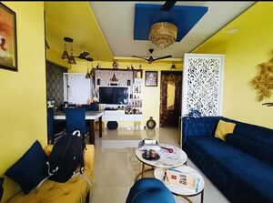 Living Room in 3 BHK Apartment at Galaxy Green Woods, Kharghar – for Sale