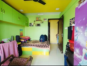 Bedroom in 3 BHK Apartment at Galaxy Green Woods, Kharghar – for Sale