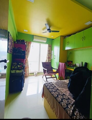 Bedroom in 3 BHK Apartment at Galaxy Green Woods, Kharghar – for Sale